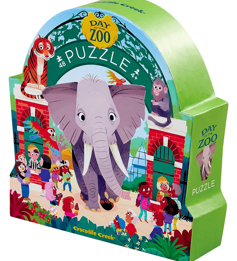 Crocodile Creek Puslespil>Puslespil - 48 Brikker - Day at the Zoo