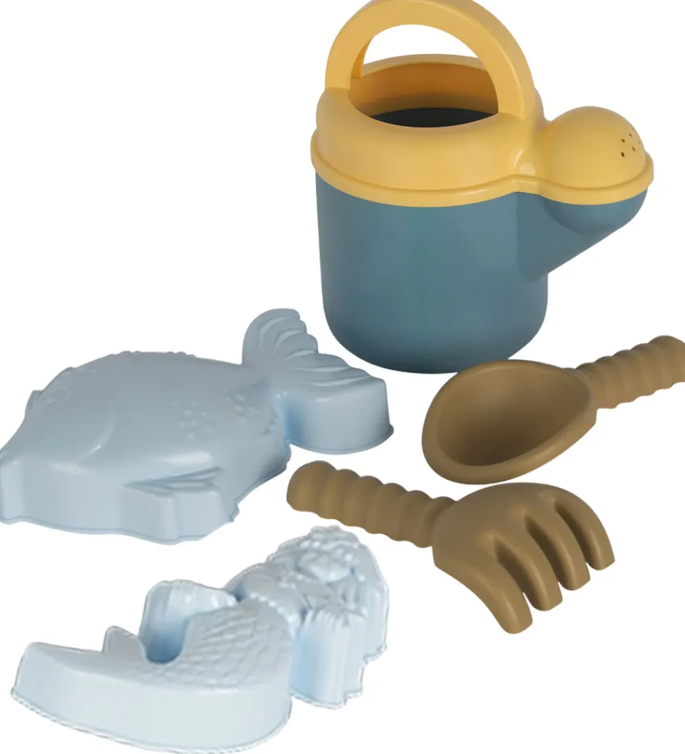 Dantoy Vandleg|Strandlegetøj>BIO Plastic Sandsæt - 4 Dele - Blå/Grøn