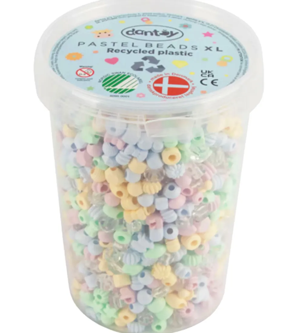 Dantoy Perler>Perler - 1580 stk - Pastel Genbrug