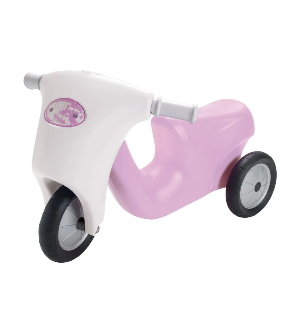 Dantoy Løbecykler>Scooter m. Gummihjul - Rosa/Hvid