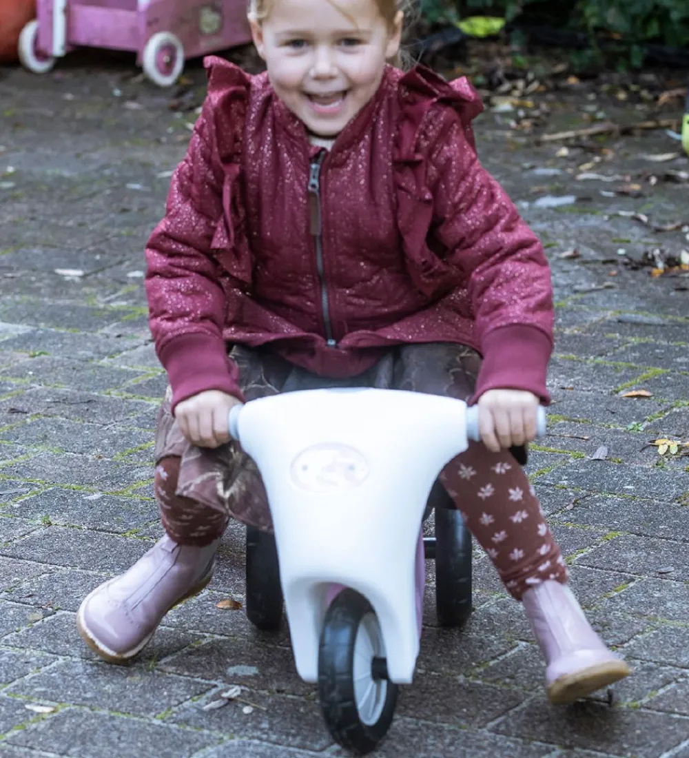 Dantoy Løbecykler>Scooter m. Gummihjul - Rosa/Hvid