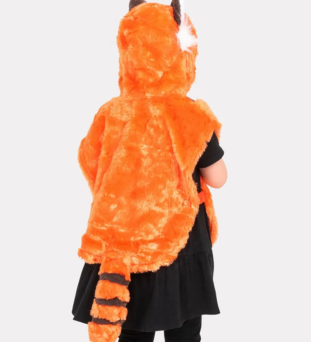 Den Goda Fen Udklædningstøj|Halloween>Udklædning - Mini Cape Red Panda - Orange