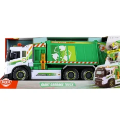 Dickie Toys Biler, Tog Og Køretøjer>Arbejdsmaskine - Stor Skraldebil - Lys/Lyd