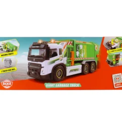 Dickie Toys Biler, Tog Og Køretøjer>Arbejdsmaskine - Stor Skraldebil - Lys/Lyd