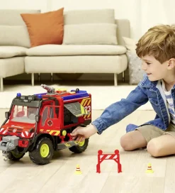 Dickie Toys Biler, Tog Og Køretøjer>Brandbil - MB Unimog U530 Fire Rescue - Lyd/Lyd