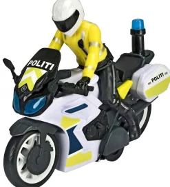 Dickie Toys Figurer|Biler, Tog Og Køretøjer>Politimotorcykel m. Figur - Yamaha - Lys/Lyd