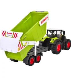 Dickie Toys Traktorer>Traktor - CLAAS Traktor m. Trailer - Lys/Lyd