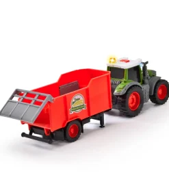Dickie Toys Traktorer>Traktor m. Trailer - Fendt Farm Trailer - Lys/Lyd