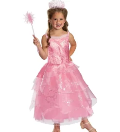 Disguise Udklædningstøj|Halloween>Udklædning - Glinda Pink Dress Deluxe