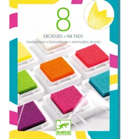 Djeco Tuscher Og Farver|Maling>- 8 Stempelpuder - Pop