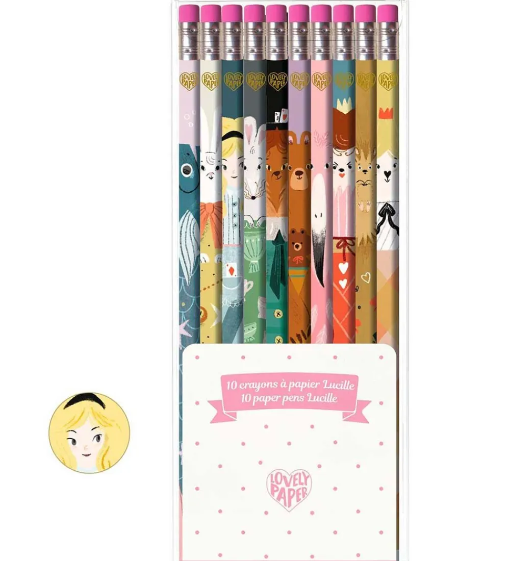 Djeco Tuscher Og Farver>Blyanter - 10 stk. - Lucille