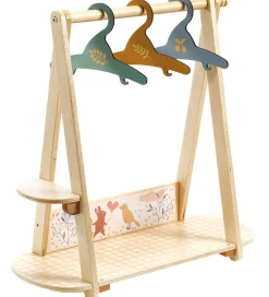 Djeco Trælegetøj>Dukkelegetøj - Tøjstativ - Træ