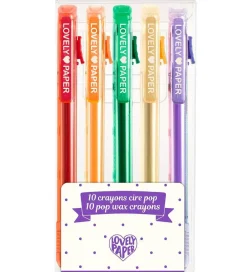 Djeco Tuscher Og Farver>Farveblyanter - 5 stk. - Pop Wax