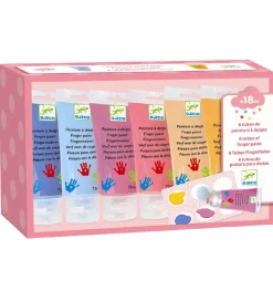 Djeco Maling>Fingermaling - 6 stk. - Pastelfarver