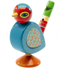 Djeco Musikinstrumenter>Fløjte - 11 cm - Træ - Fugl