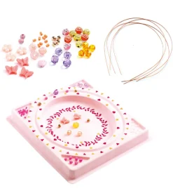 Djeco Perler>Hårbøjlesæt m. Monteringsplade - Jewels to Create