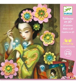 Djeco Kreativ Leg|Kreasæt>Kreasæt - Billeder i 3D - Rock'n Roses