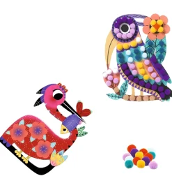 Djeco Kreasæt>Kreasæt - POMPOMS Collage - Atelier Pompoms