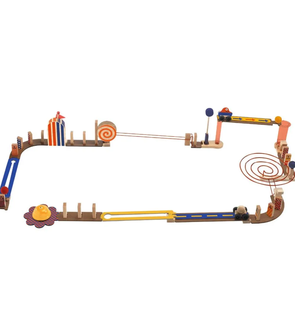 Djeco Kuglebaner|Trælegetøj>Kuglebane - Zig & Go Racer - 51 Dele