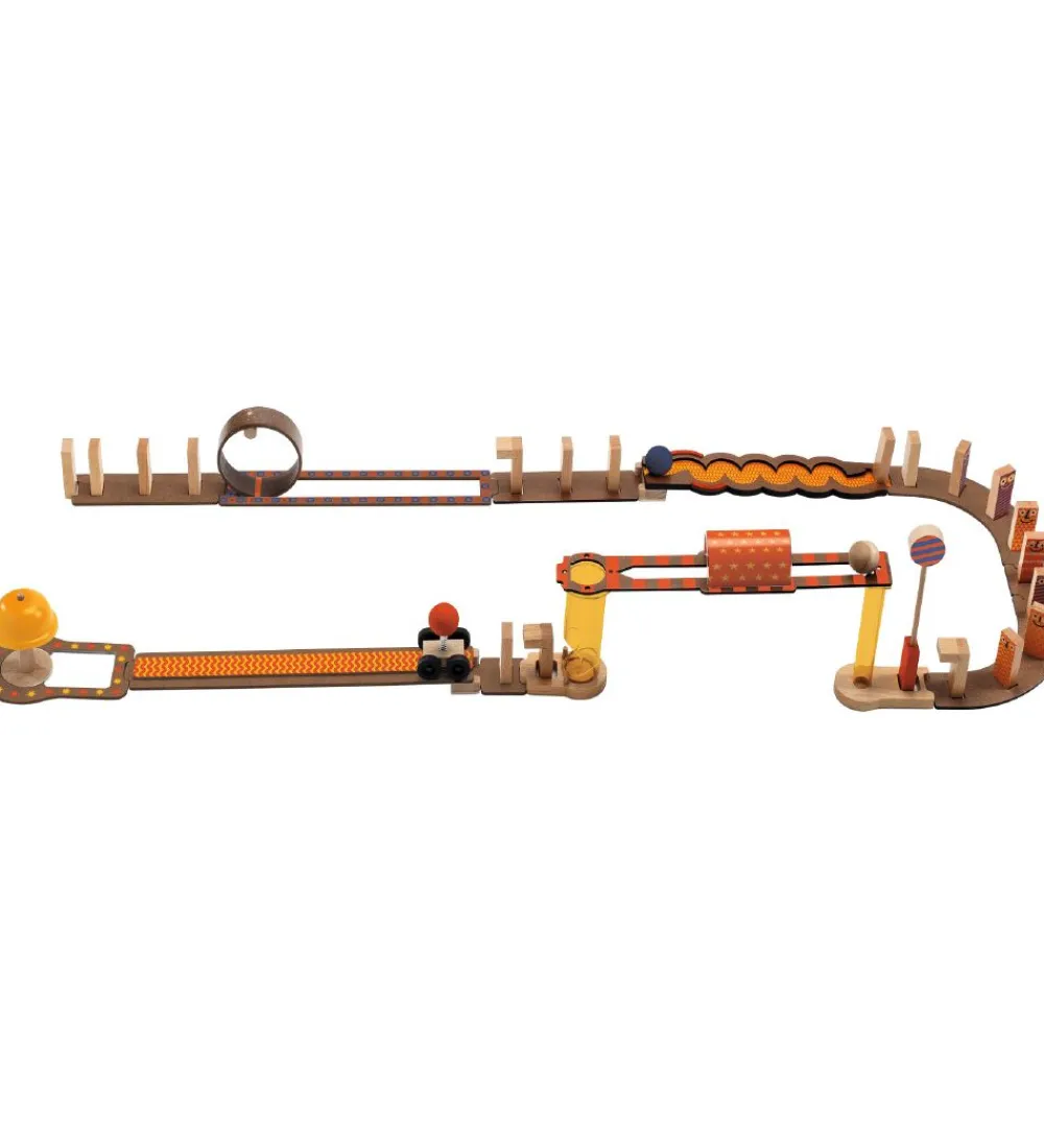 Djeco Kuglebaner|Trælegetøj>Kuglebane - Zig & Go Magic - 42 Dele