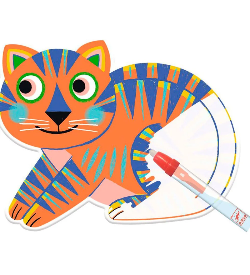 Djeco Tuscher Og Farver>Magisk Farvelægning - Animaloma