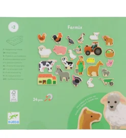 Djeco Spil|Magnetlegetøj>Magnetspil - 24 Brikker - Farmix