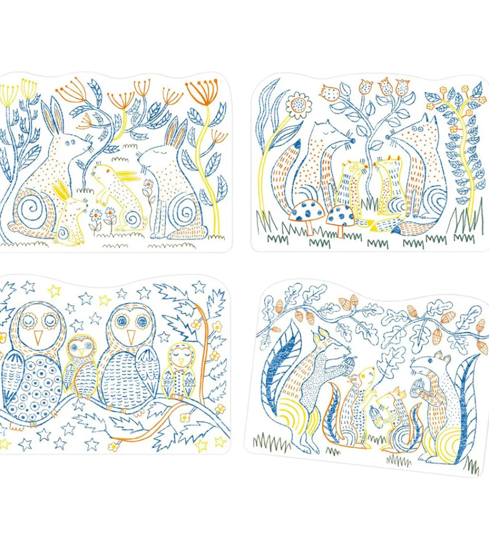 Djeco Malebog>Malebog - Familles Des Sous-bois