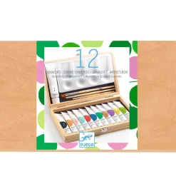 Djeco Tuscher Og Farver|Maling>Malingsæt - 12 Farver - Artist's Box