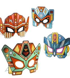 Djeco Kreasæt>Maskesæt - DIY - Super Robots