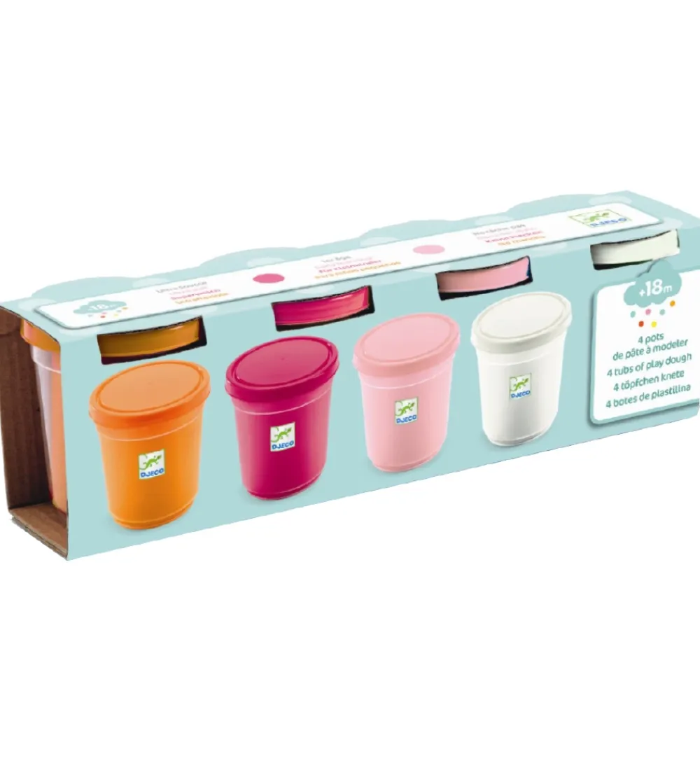 Djeco Modellervoks>Modellervoks - 4 stk. - Pastelfarver