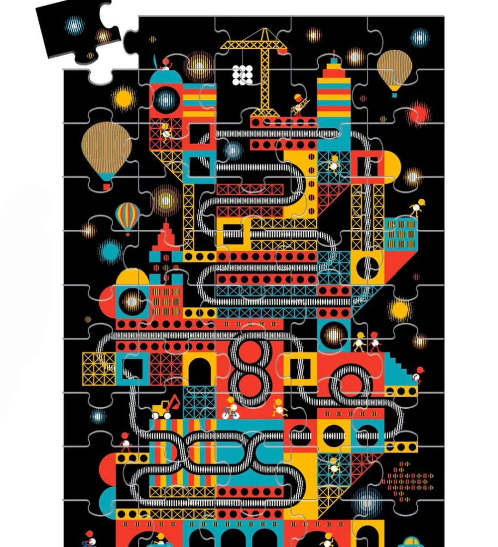 Djeco Puslespil>Puslespil - 100 Brikker - The Lively City