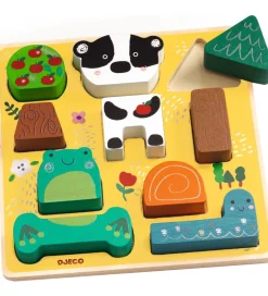 Djeco Puslespil>Puslespil - 10 Brikker - Træ Happy