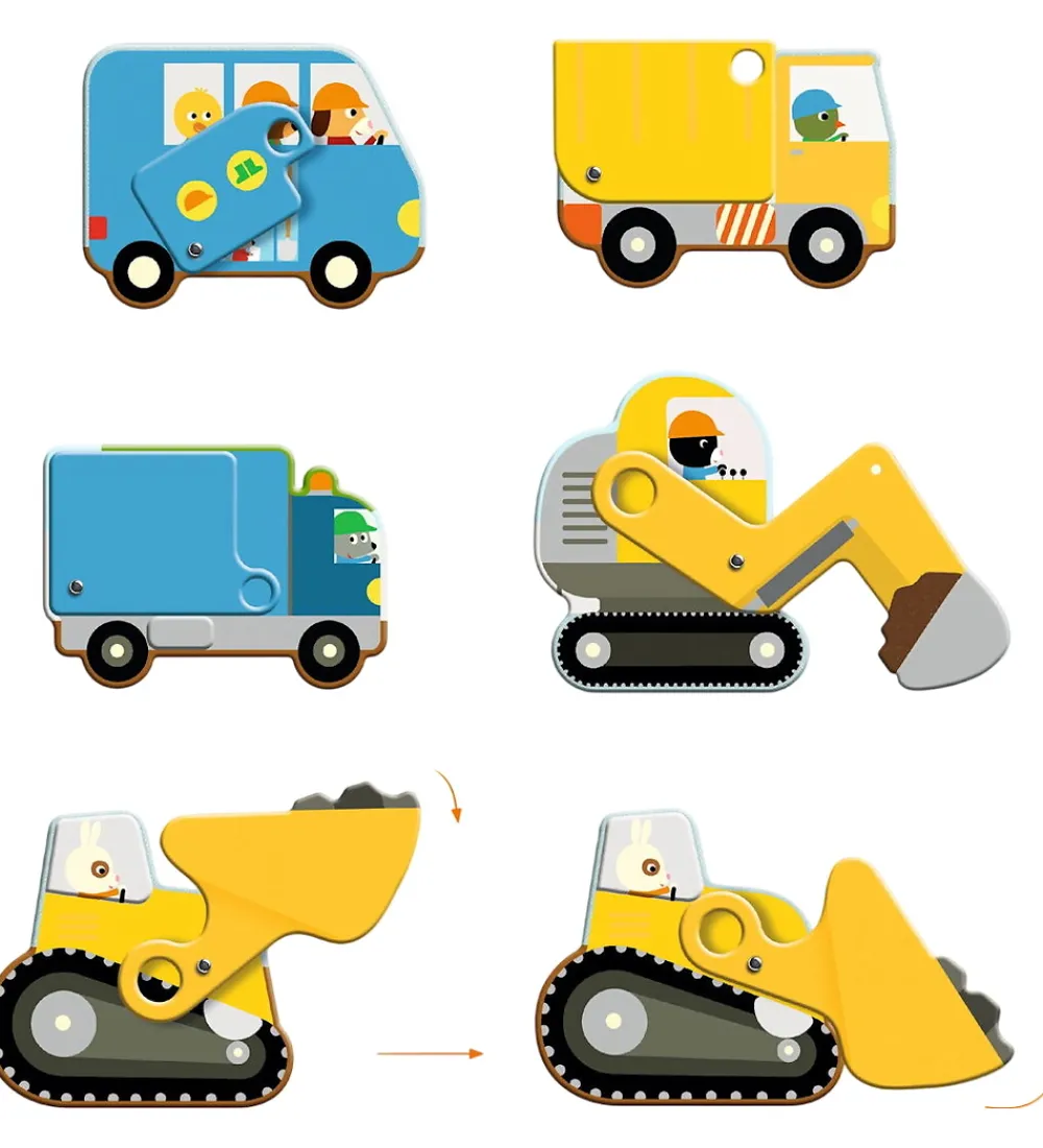 Djeco Puslespil>Puslespil - 17 Brikker - Byggeplads