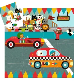 Djeco Puslespil>Puslespil - 16 Brikker - The Racing Car