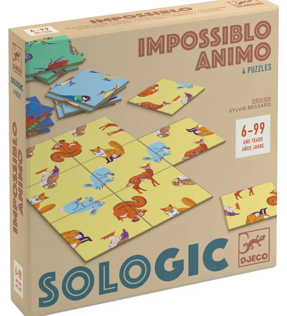 Djeco Puslespil>Puslespil - 9x4 Brikker - Animo