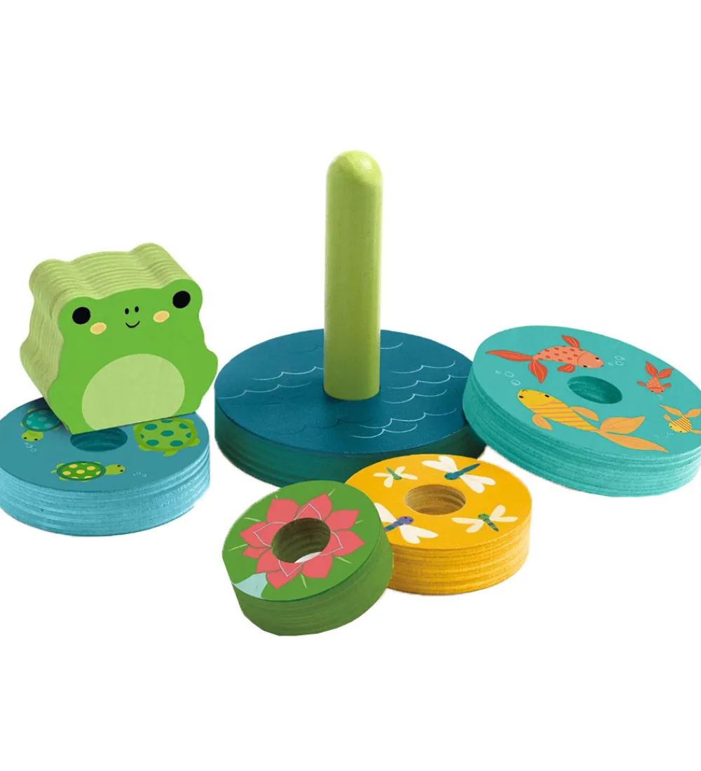 Djeco Puslespil|Trælegetøj>Puslespil/Stabelelegetøj - 8 Dele - Træ - Rainbow