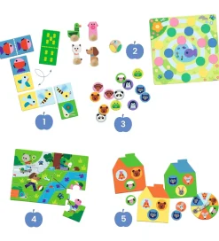 Djeco Spil>Spil - 5-i-1 - At The Farm