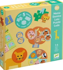 Djeco Spil>Spil - 5-i-1 - Wild Animals