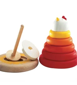 Djeco Stablelegetøj>Stablelegetøj - Høne - Rød/Orange