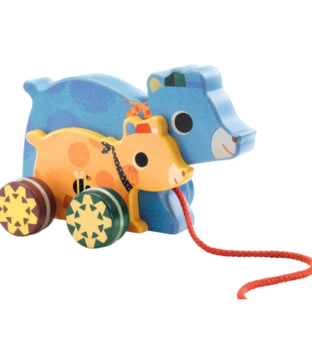 Djeco Babylegetøj>Trækdyr m. Musik - Gabi & Samm