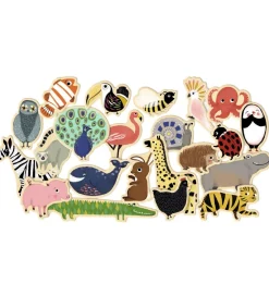Djeco Magnetlegetøj>Træmagneter - 36 stk. - Dyr