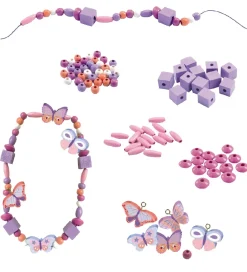 Djeco Perler>Træperler - 450 stk. - Sommerfugle