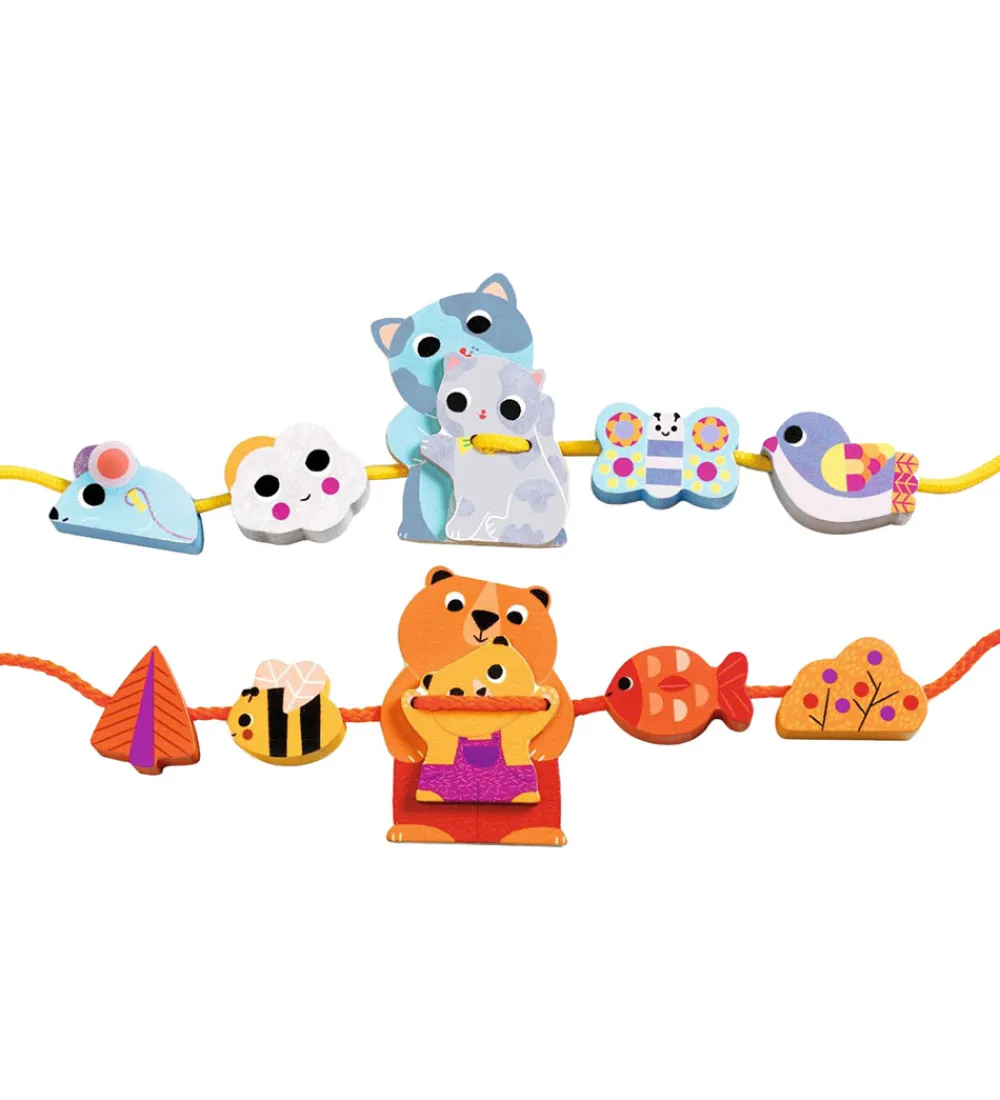 Djeco Perler>Træperler - Træ - 14 Dele - FilaMum