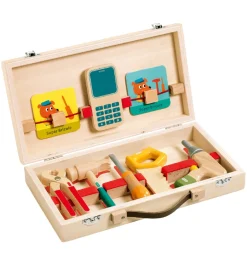 Djeco Legeværktøj>Værktøjskasse - Træ - Super Bricolo - Handyman