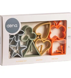 Dëna Babylegetøj|Aktivitetslegetøj>Aktivitetslegetøj - Silikone - Magisk Flip - 8 Dele - Natur