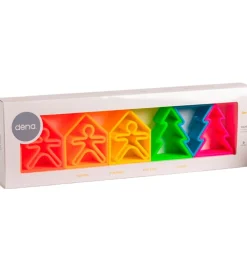 Dëna Babylegetøj|Aktivitetslegetøj>Aktivitetslegetøj - Silikone - 9 Dele - Neon
