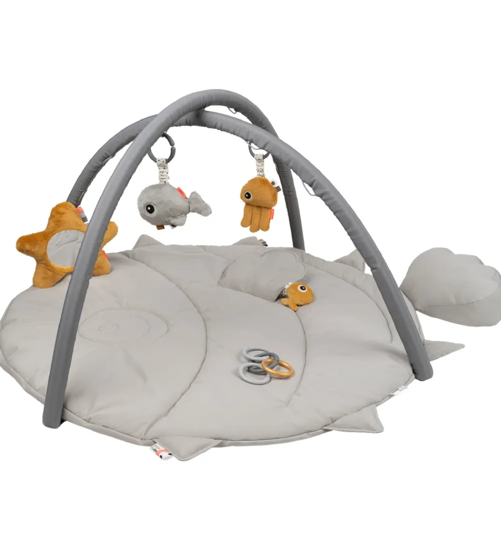 Done by Deer Aktivitetsstativer|Legetæpper Og Legegulve>Aktivitetstæppe - Sea Friends - Grå