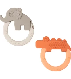 Done by Deer Bideringe>Bidering - 2-pak - Deer Friends - Papaya/Sand