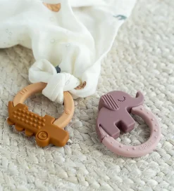 Done by Deer Bideringe>Bidering - 2-pak - Deer Friends - Lilla/Mustard