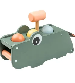 Done by Deer Aktivitetslegetøj>Hammerbræt - Træ - Croco Green